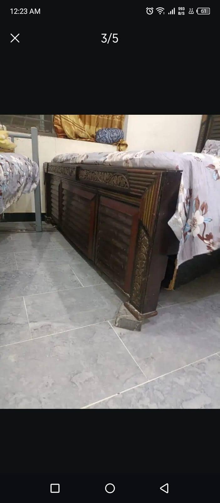 bed with dressing 1