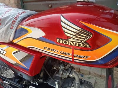 Honda CD 70 25 model total genuine zero condition 10/10 document clear