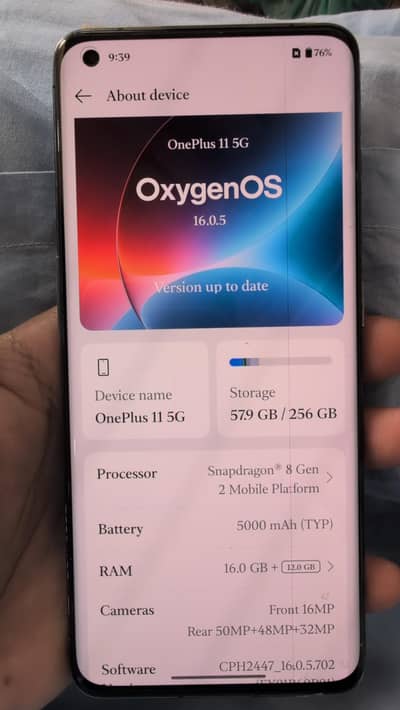 One Plus 11 5G , 16-256gb
