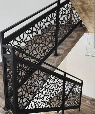 Wrought iron work-Railing-Wall Fence-Stairs-balcony-terrase-grill-Gate