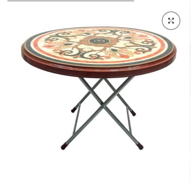 Boss steel plastic printed round table