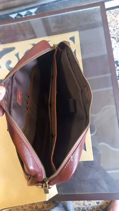 JafferJees laptop leather bag