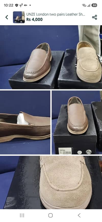 UNZE London brand genuine leather shoes -lowest price