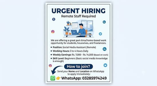 Home-Based Job Opportunity (Remote Work) 