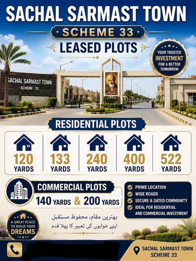 SACHAL SARMAST SCHEME 33 NEXT TO GULSHAN E USMAN