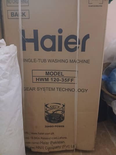 Haier wasing machine Model HWM-120-35FF