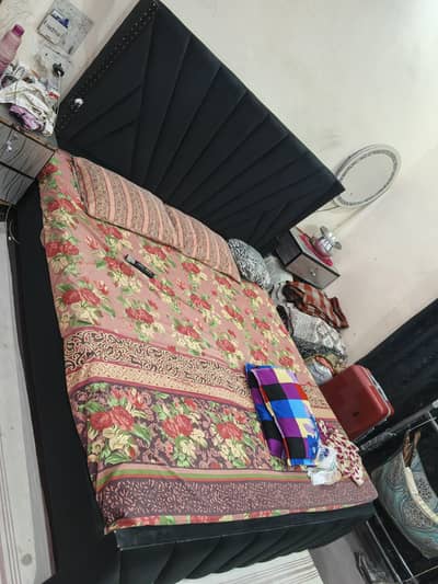 wooden bed