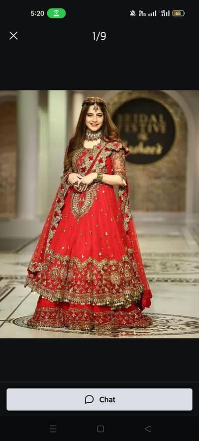 Original Kashee's Bridal Dress for Sale | Lehenga Maxi | 2 Hours Worn
