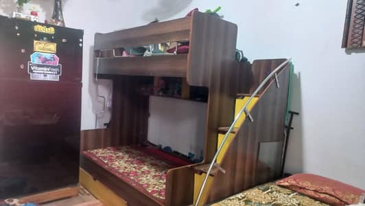 Double bed in clean surface condition