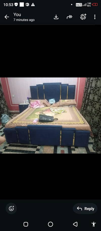 badsat for sale blue nd golden clour