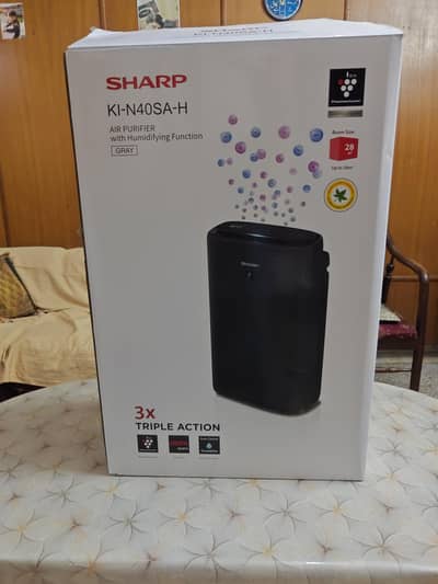 Sharp, Premium Air Purifier (Model: KI-N40SA-H) – Gray