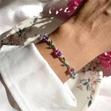 Buy the Best Quality Crystal Stones Tulip Bracelet for Girls