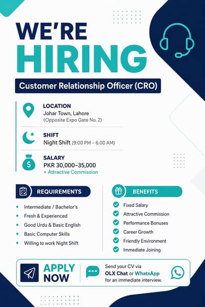 Customer Relationship Officer (CRO) – Night Shift