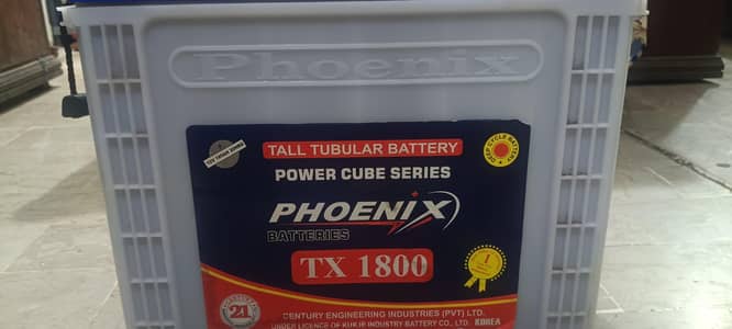 Tublar battery TX-1800 Phoniex running condition with good backup