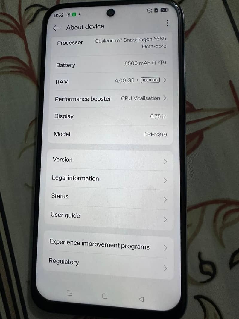 OPPO A6 0