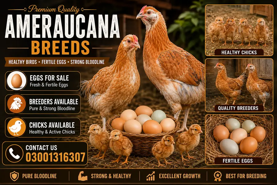 Pure Ameraucana Blue/Green Egg Layer Breed | Eggs, Chicks, Breeders