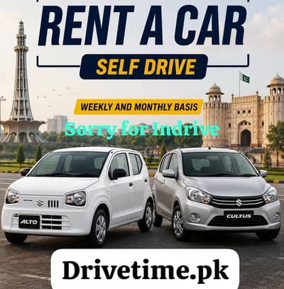 Rent a car without  drive/ Self drive car rental/ Alto, Cultus, City