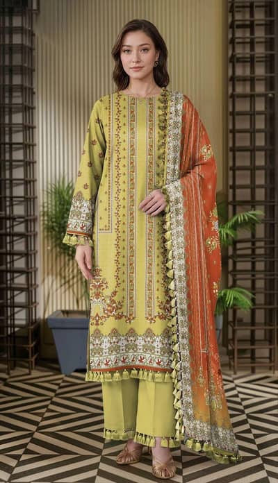 3 Piece Suit For Women With Free Delivery All Over Pakistan