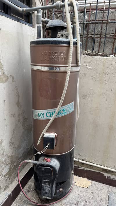 Gyser has and electric both working