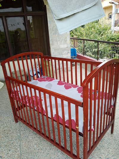 1. Baby cot / crib + diaper changing table (25K) 2. Travel Cot [20K]