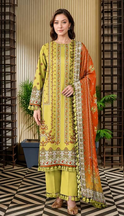 3 Piece Suit For Women With Free Delivery All Over Pakistan