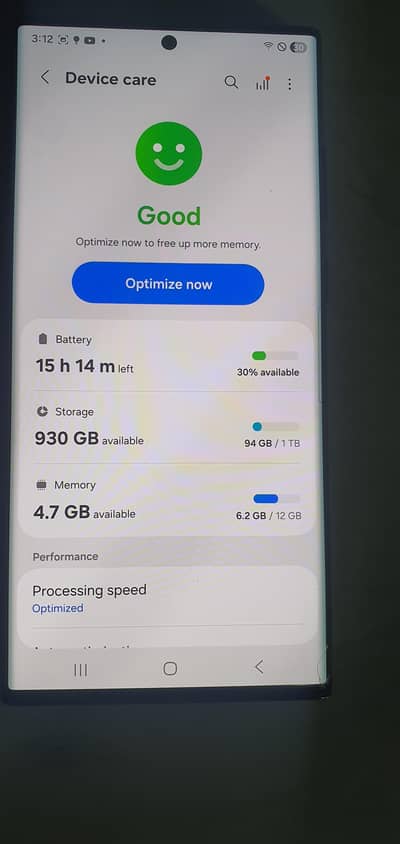 s22 ultra 12gb 1tb NO DOT CLEAR PTA approved with 25w charger