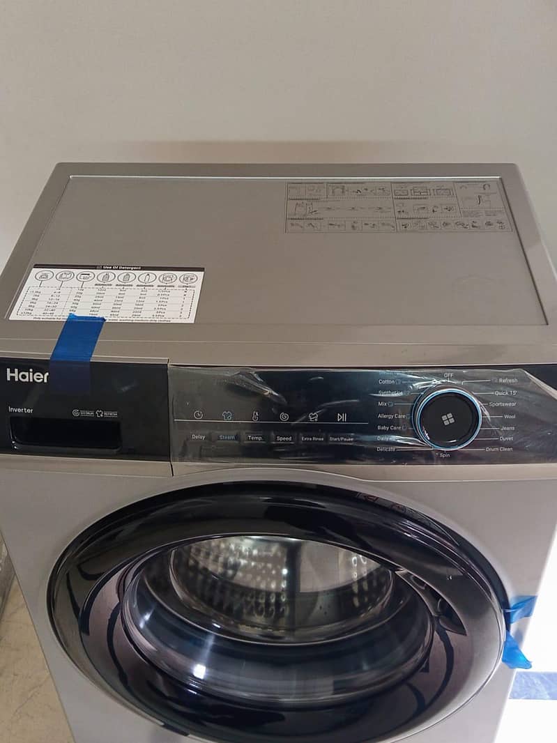 Haier 8kg fully automatic front loading 4