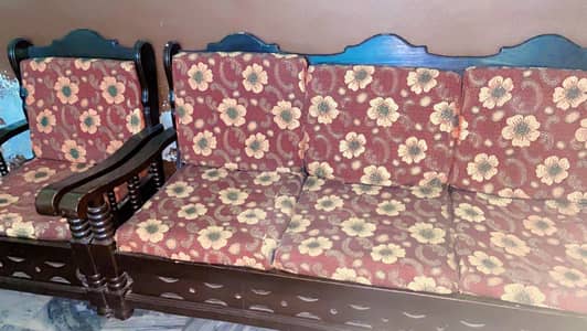 Sofa wooden 5 seater and sofa with bed wooden