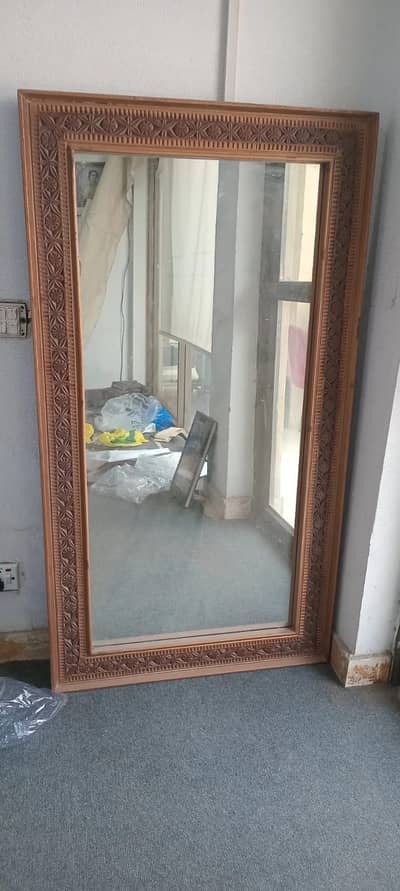 Wooden mirror