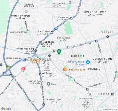 In Johar Town Phase 2 - Block J1 Residential Plot For Sale Sized 1 Kanal