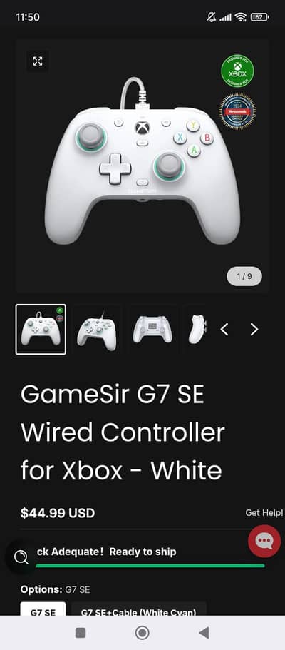 xbox series S/X, one gamesir G7 pro controller