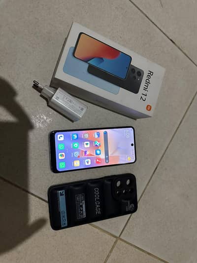Redmi 12 (8GB + 4GB Extended RAM / 128GB Storage) – With Box & Charger