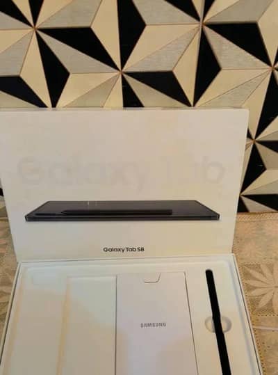 Samsung galaxy tab S8 With Full Box 128GB
