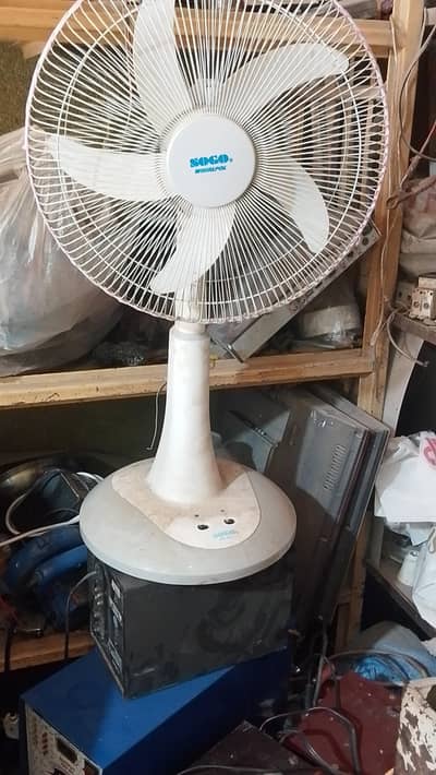 sogo rechargeable fan AC DC