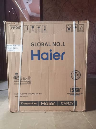 Haier One Door Inverter Deep Freezer 7 cubic feet Model 1751g Gray
