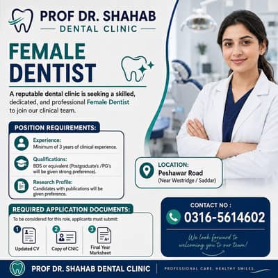 Req Experienced Female Dentist