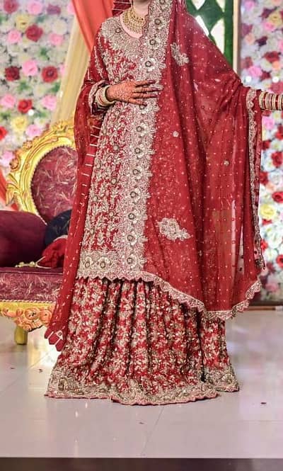 Designer Bridal Farshi Lehenga
