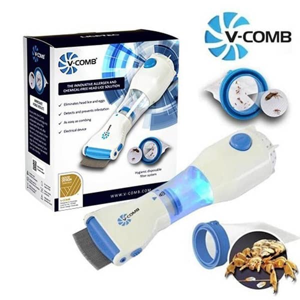 V Comb Electronic Head Lice Removal Machine With 4 Filters Anti Lice Device l