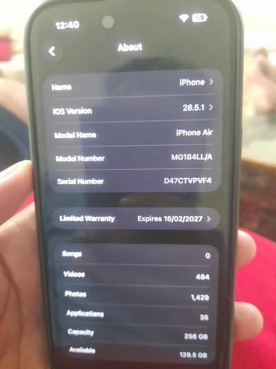 Apple iPhone 17 Air JV