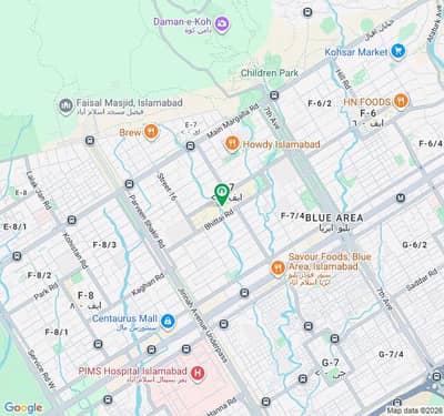 Commercial Rooftop Space Available For Rent In Sector F-7, Islamabad.