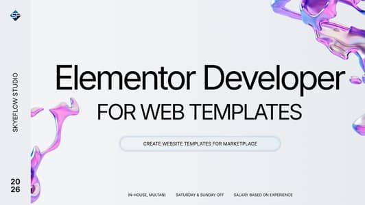 Elementor/Webflow Developer (On-site - Multan)