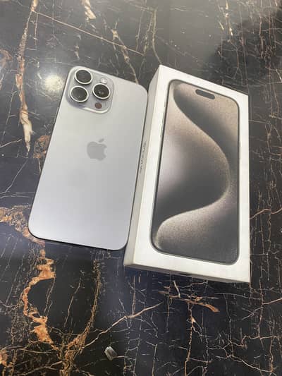 Apple iPhone 15 Pro Max PTA approved 2 physical Sim water pack