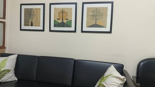 Elegant, 3 Paintings Set for Office and home Decor
