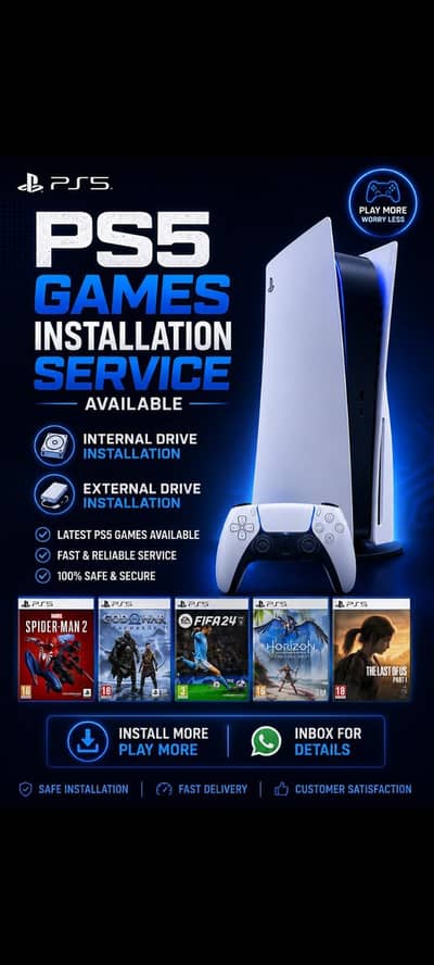 PS5 GAMES COPYING SERVICE AVAILBLE & BD JB DISC