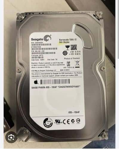 500 GB hard drive with games dead.