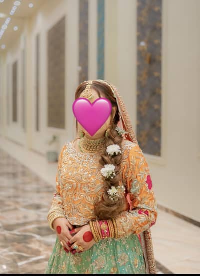 Mehndi bridal dress