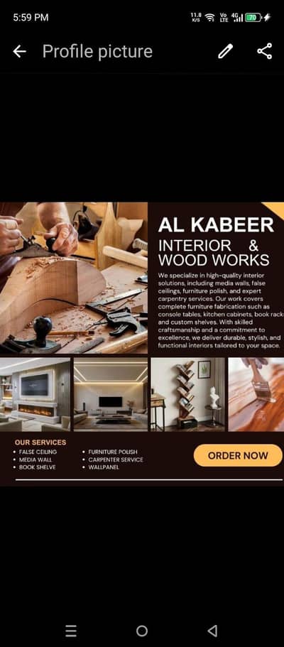 Carpenter & Woodwork Services, Kitchen, Wardrobe, Carpenter Service