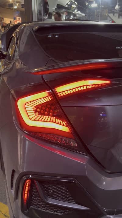 Civic X 16-21 Backlights Snake style
