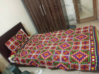 Bookshelf with Study Table , office chair, single bed held for sale