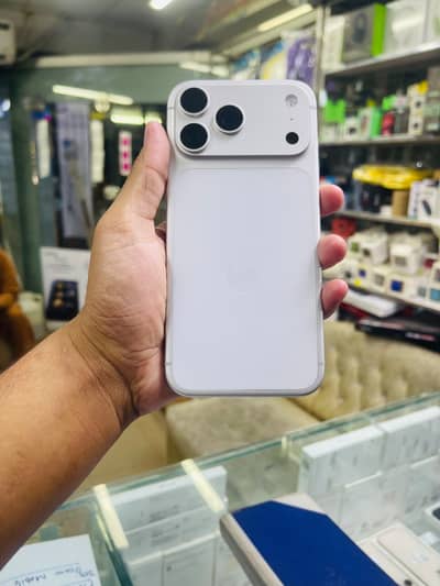 17 pro max 256gb jv silver only phone